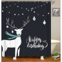 China Weighted Shower Curtains For Bathroom, European Custom Print Custom Shower Curtain Printing/