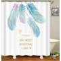 China Weighted Shower Curtains For Bathroom, European Custom Print Custom Shower Curtain Printing/