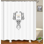 China Weighted Shower Curtains For Bathroom, European Custom Print Custom Shower Curtain Printing/