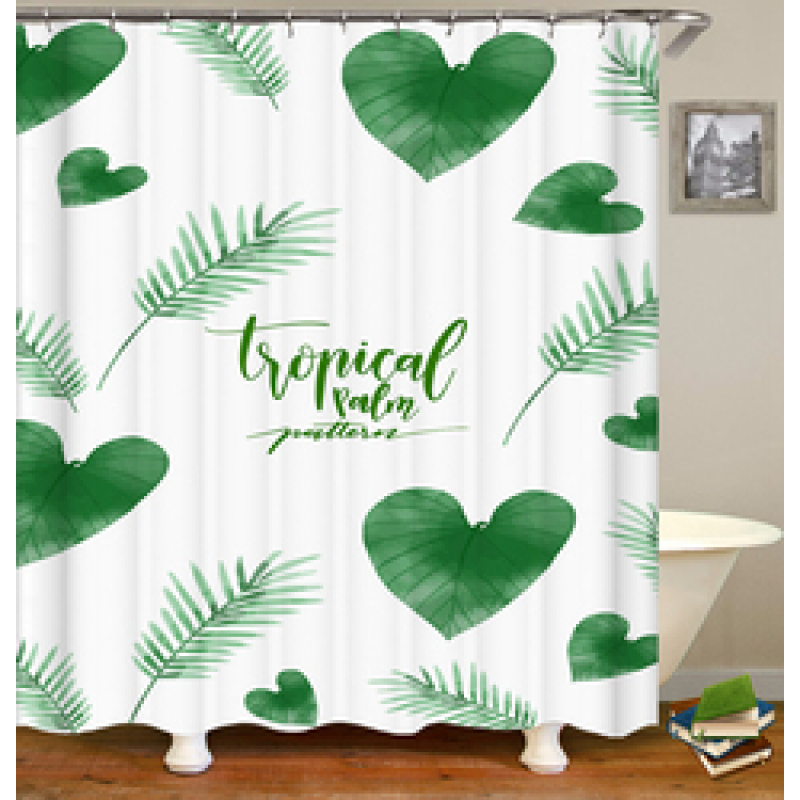 China Weighted Shower Curtains For Bathroom, European Custom Print Custom Shower Curtain Printing/