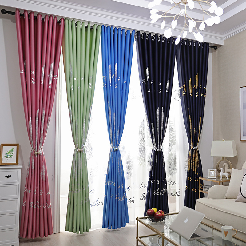 Decorativas Living Room Sets Blackout Kid Cortinas Precios,Wholesale Polyester Embroidered Curtain For Bedroom Set#