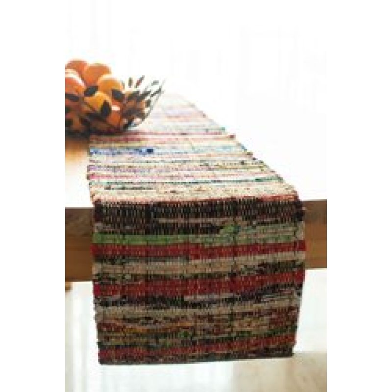 Home Eco Friendly Rainbow Multi Chindi Placemats, Washable  Table Place Mats for Home Decoration#