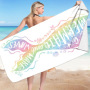 OEM Mermaid Microfiber Beach Towel, Super Soft PonchoPrinting Beach Towel #