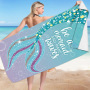 OEM Mermaid Microfiber Beach Towel, Super Soft PonchoPrinting Beach Towel #