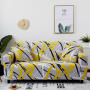 New Blooming Flower Design Printed Stretch Sofa Slipcover, Full Cover Protector for Sofa Home Decor