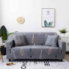 New Blooming Flower Design Printed Stretch Sofa Slipcover, Full Cover Protector for Sofa Home Decor