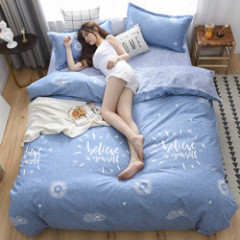 White Comforter Sets,Printed Home Textile Bedding Set#