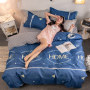 White Comforter Sets,Printed Home Textile Bedding Set#