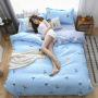 White Comforter Sets,Printed Home Textile Bedding Set#