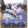 White Comforter Sets,Printed Home Textile Bedding Set#