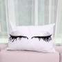 Korean version popular fashion eyelashes rectangular pillow,Cushion Cover Velvet Fabric Cushion/