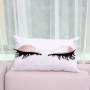 Korean version popular fashion eyelashes rectangular pillow,Cushion Cover Velvet Fabric Cushion/
