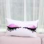 Korean version popular fashion eyelashes rectangular pillow,Cushion Cover Velvet Fabric Cushion/