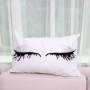 Korean version popular fashion eyelashes rectangular pillow,Cushion Cover Velvet Fabric Cushion/