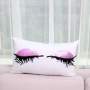 Korean version popular fashion eyelashes rectangular pillow,Cushion Cover Velvet Fabric Cushion/