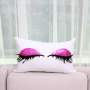 Korean version popular fashion eyelashes rectangular pillow,Cushion Cover Velvet Fabric Cushion/