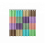 Home decor colorful fabric new design geometric grid pattern texture shower curtain