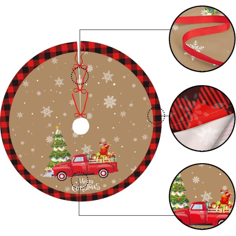 Christmas Tree Skirt Xmas Tree Carpet Merry Christmas Decorations For Home 2022 Christmas Tree Decoration Navidad New Year