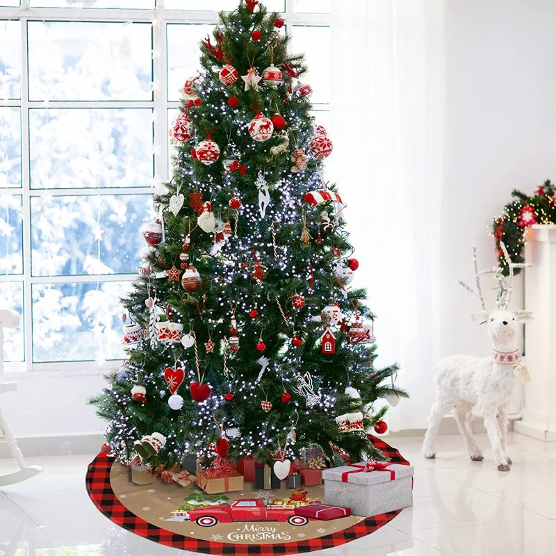 Christmas Tree Skirt Xmas Tree Carpet Merry Christmas Decorations For Home 2022 Christmas Tree Decoration Navidad New Year