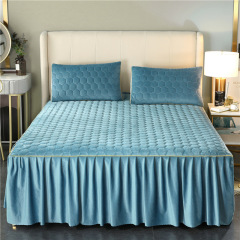 super soft cheap bed skirt soft and warm  ,100% cotton high end hotel  bed skirt /