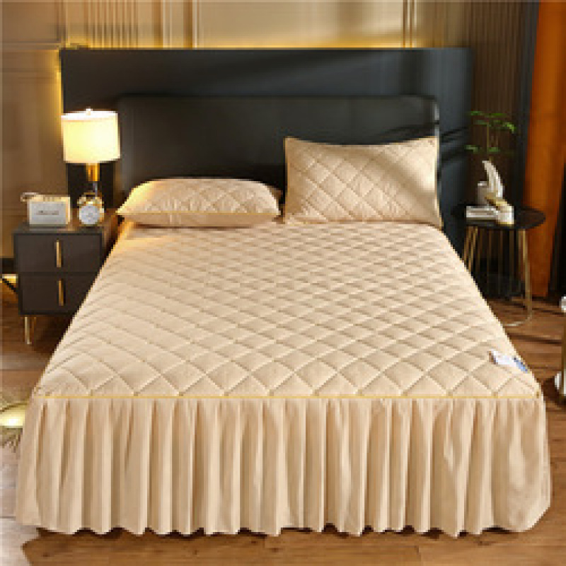 super soft cheap bed skirt soft and warm  ,100% cotton high end hotel  bed skirt /