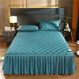 super soft cheap bed skirt soft and warm  ,100% cotton high end hotel  bed skirt /