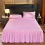 super soft cheap bed skirt soft and warm  ,100% cotton high end hotel  bed skirt /