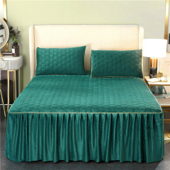 super soft cheap bed skirt soft and warm  ,100% cotton high end hotel  bed skirt /