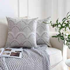 Nordic Geometric Embroidery Cushion Cover,  Blended  Home Decor Cushion Cover /