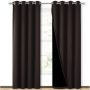 Cross-border hot sale Blackout Curtains, Pure color Blackout Draperies with Black Liner#