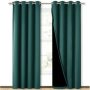 Cross-border hot sale Blackout Curtains, Pure color Blackout Draperies with Black Liner#