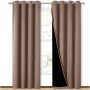 Cross-border hot sale Blackout Curtains, Pure color Blackout Draperies with Black Liner#
