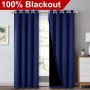 Cross-border hot sale Blackout Curtains, Pure color Blackout Draperies with Black Liner#