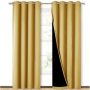 Cross-border hot sale Blackout Curtains, Pure color Blackout Draperies with Black Liner#