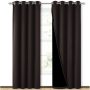 Cross-border hot sale Blackout Curtains, Pure color Blackout Draperies with Black Liner#