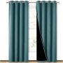 Cross-border hot sale Blackout Curtains, Pure color Blackout Draperies with Black Liner#