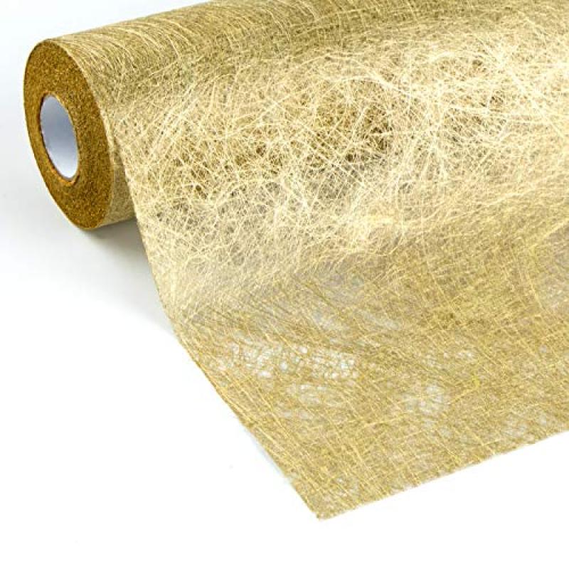 Versatile Golden Pink Table Runner Roll, 28 cm x 10 m Wedding Table Cloth for Wedding Party&