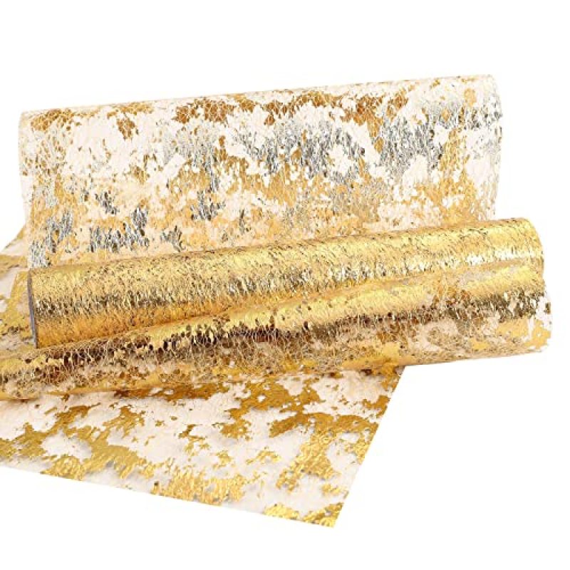 Versatile Golden Pink Table Runner Roll, 28 cm x 10 m Wedding Table Cloth for Wedding Party&