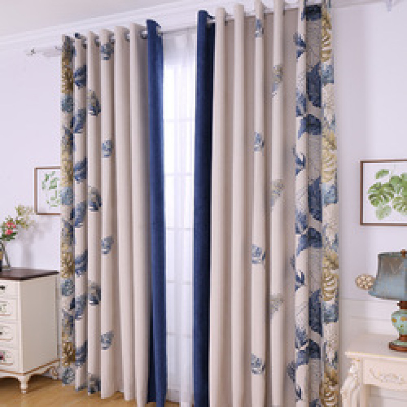 Latest Curtain Fashion Designs Polyester Curtain Fabric Seuropean For Jacquard, Thermal Insulated Blackout Curtain