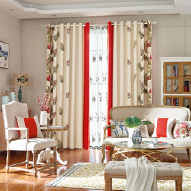 Latest Curtain Fashion Designs Polyester Curtain Fabric Seuropean For Jacquard, Thermal Insulated Blackout Curtain