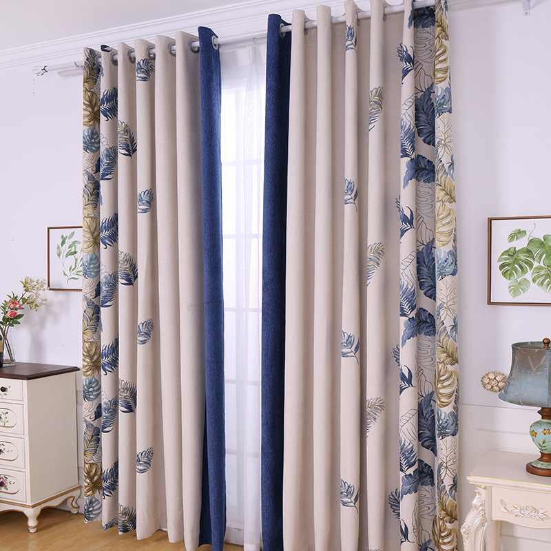 Latest Curtain Fashion Designs Polyester Curtain Fabric Seuropean For Jacquard, Thermal Insulated Blackout Curtain