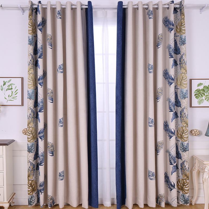 Latest Curtain Fashion Designs Polyester Curtain Fabric Seuropean For Jacquard, Thermal Insulated Blackout Curtain