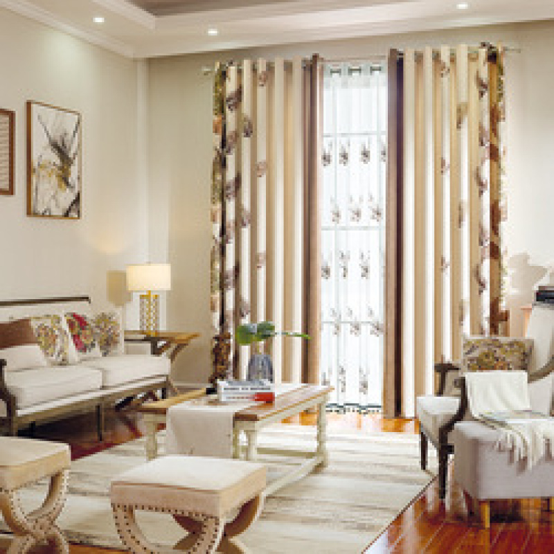 Latest Curtain Fashion Designs Polyester Curtain Fabric Seuropean For Jacquard, Thermal Insulated Blackout Curtain