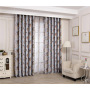 home textile tie back flower print curtain fabric,red modern floral window curtain for the living room