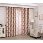 home textile tie back flower print curtain fabric,red modern floral window curtain for the living room