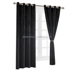 new fashion plain royal home black velvet new design curtain