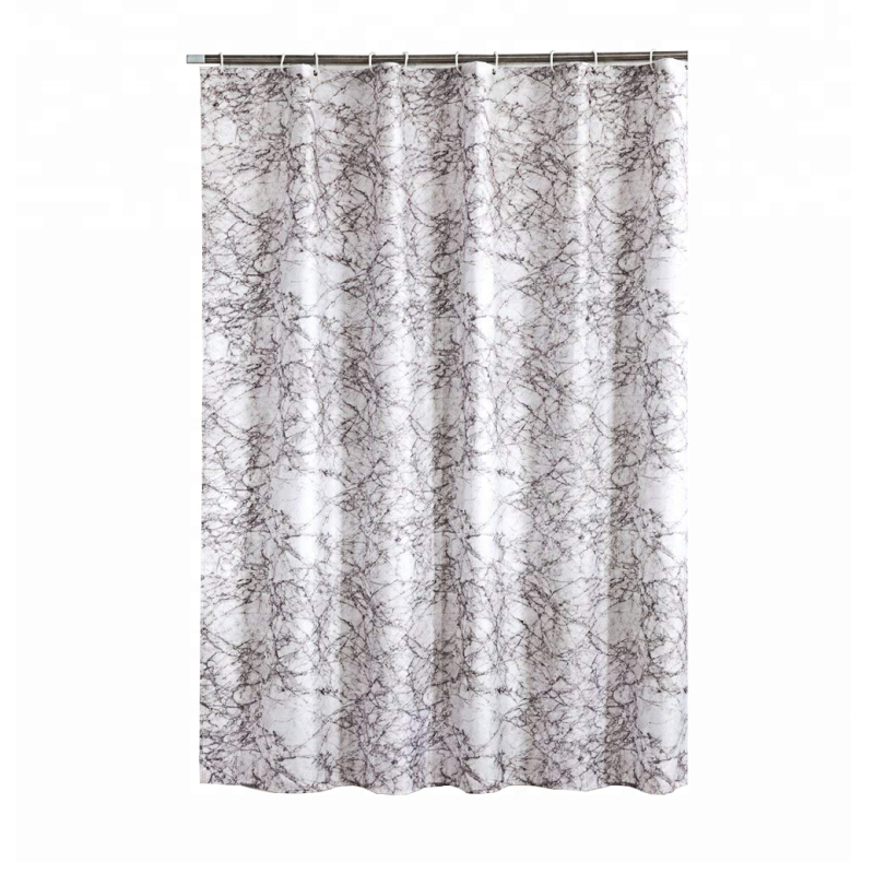 Elegance Luxury Bathroom Shower Curtain Waterproof and Mildewproof Polyester Fabric