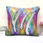 2020 Unique Colorful Creativity Sequins Custom Furniture Cushion Cover, Decorative Polyester Fabric Decor Sofa Cushion Cover/