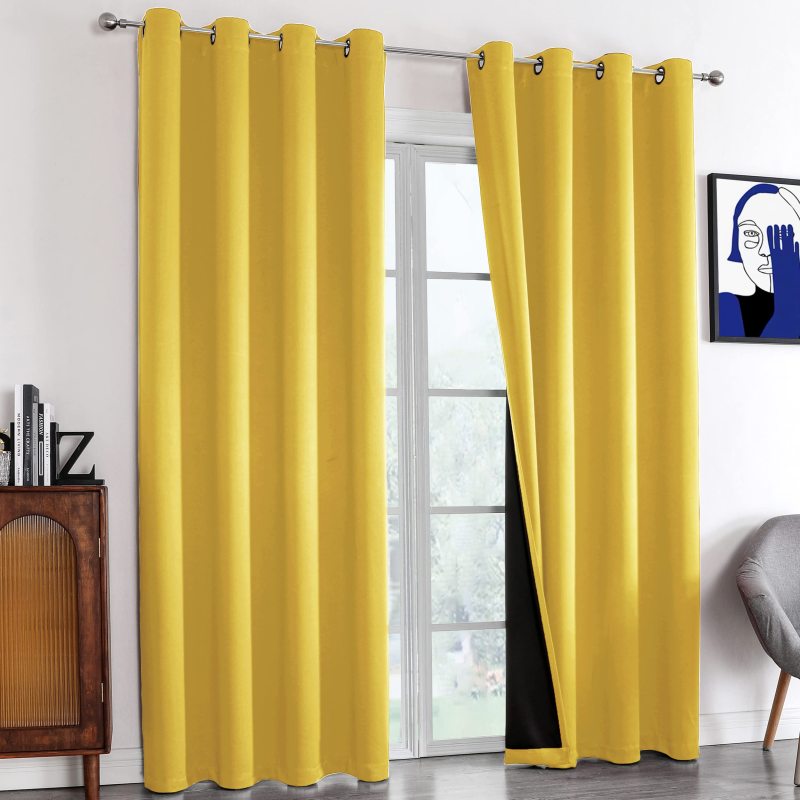 Stock blackout curtains short curtain ombre protect from direct sunlight blackout curtains eyelet 100% blackout