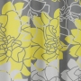 Hookless Yellow Flower Digital Print Waterproof Shower Curtain liner hookless shower curtains shower curtain